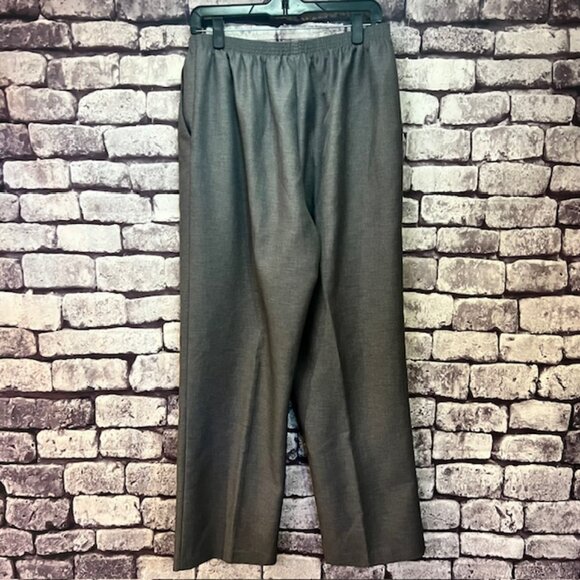 Alfred Dunner Gray Elastic Waist Pull on Pants Size 18 - Picture 5 of 8